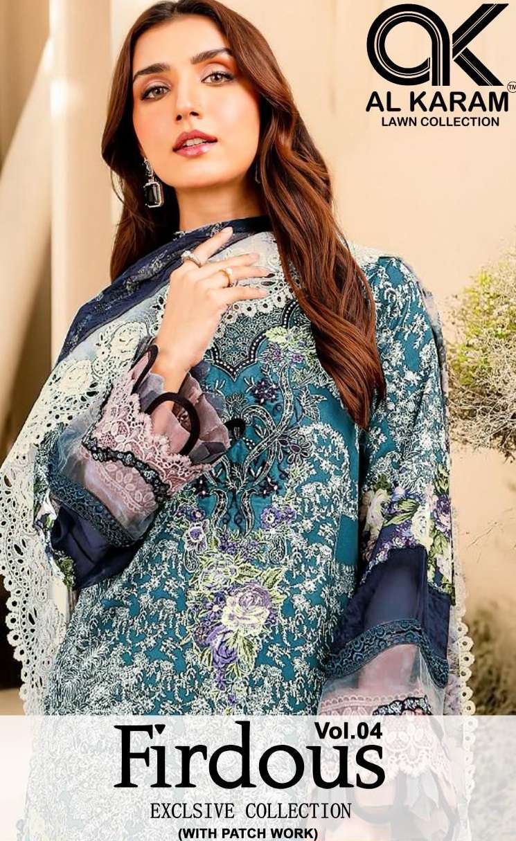 FIRDOUS  VOL 04 LAWN BY AL KARAM 